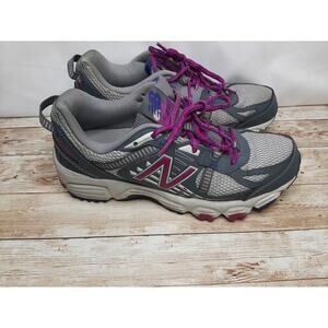 New Balance 410 v4 Womens Size 8.5 Running Trail Shoes Purple Gray WT410GP4